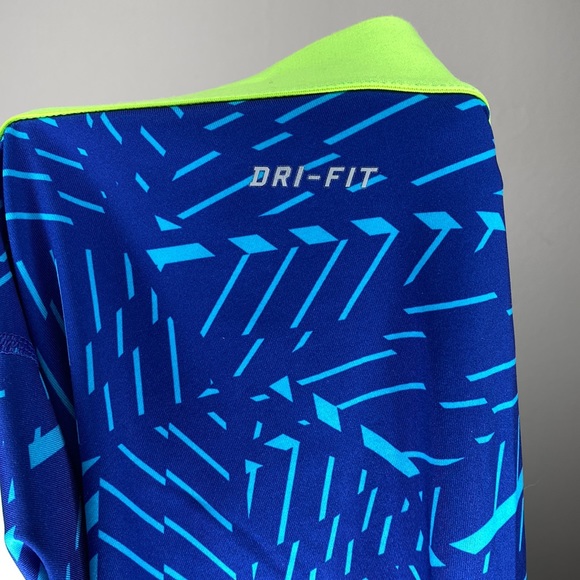 Nike Pro DriFit Blue Green Capri Leggings Size Small Womens Exercise Pants - Picture 4 of 6